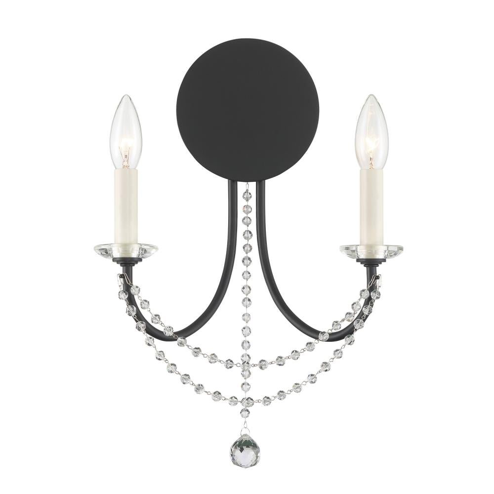 Crystorama DELILAH DEL-90802-MK Chandelier Contemporary - Matte Black