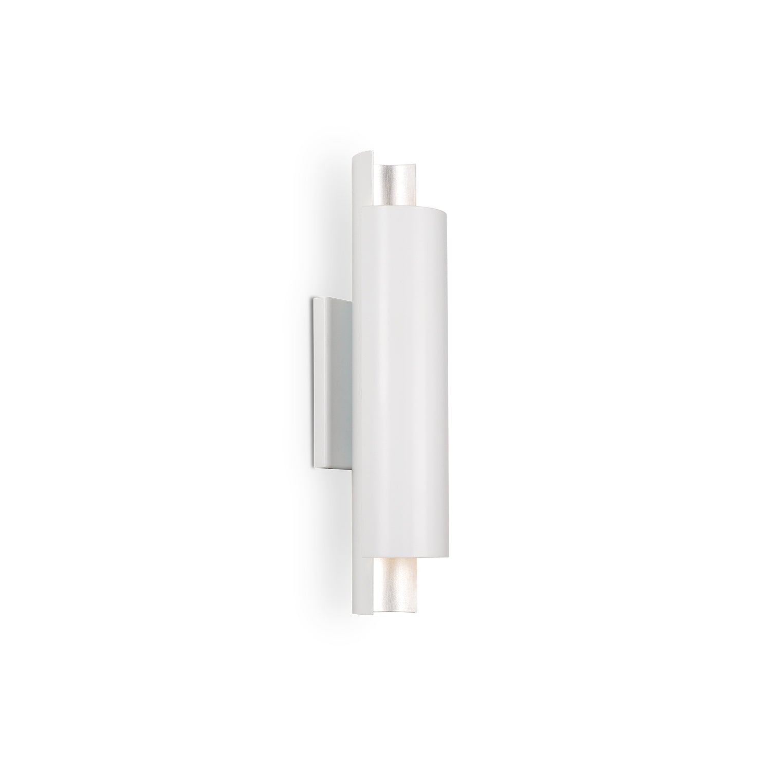 Dela 16-in White/Silver LED Wall Sconce