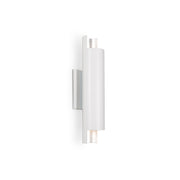 Dela 16-in White/Silver LED Wall Sconce