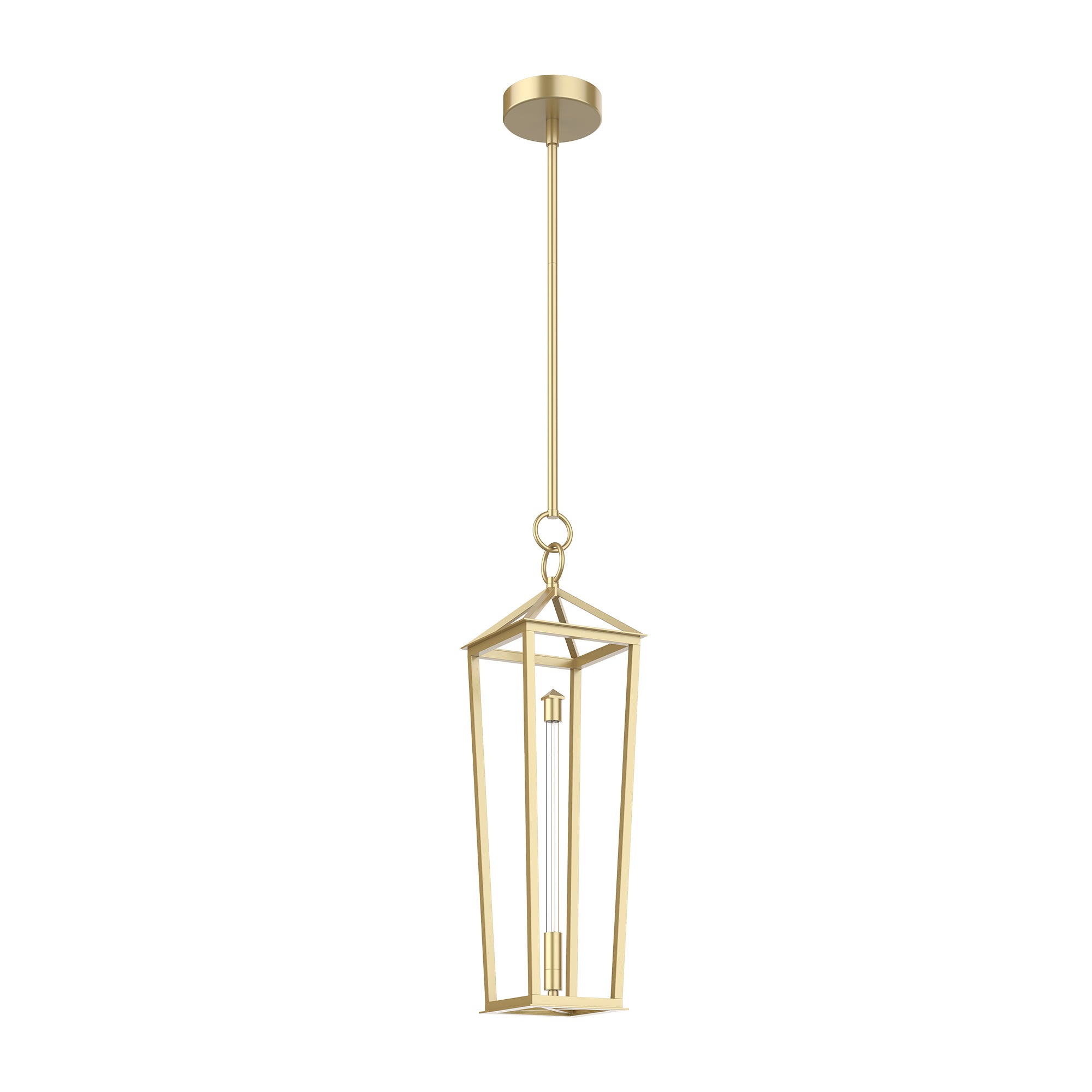 Delphine 20-in Natural Brass LED Pendant