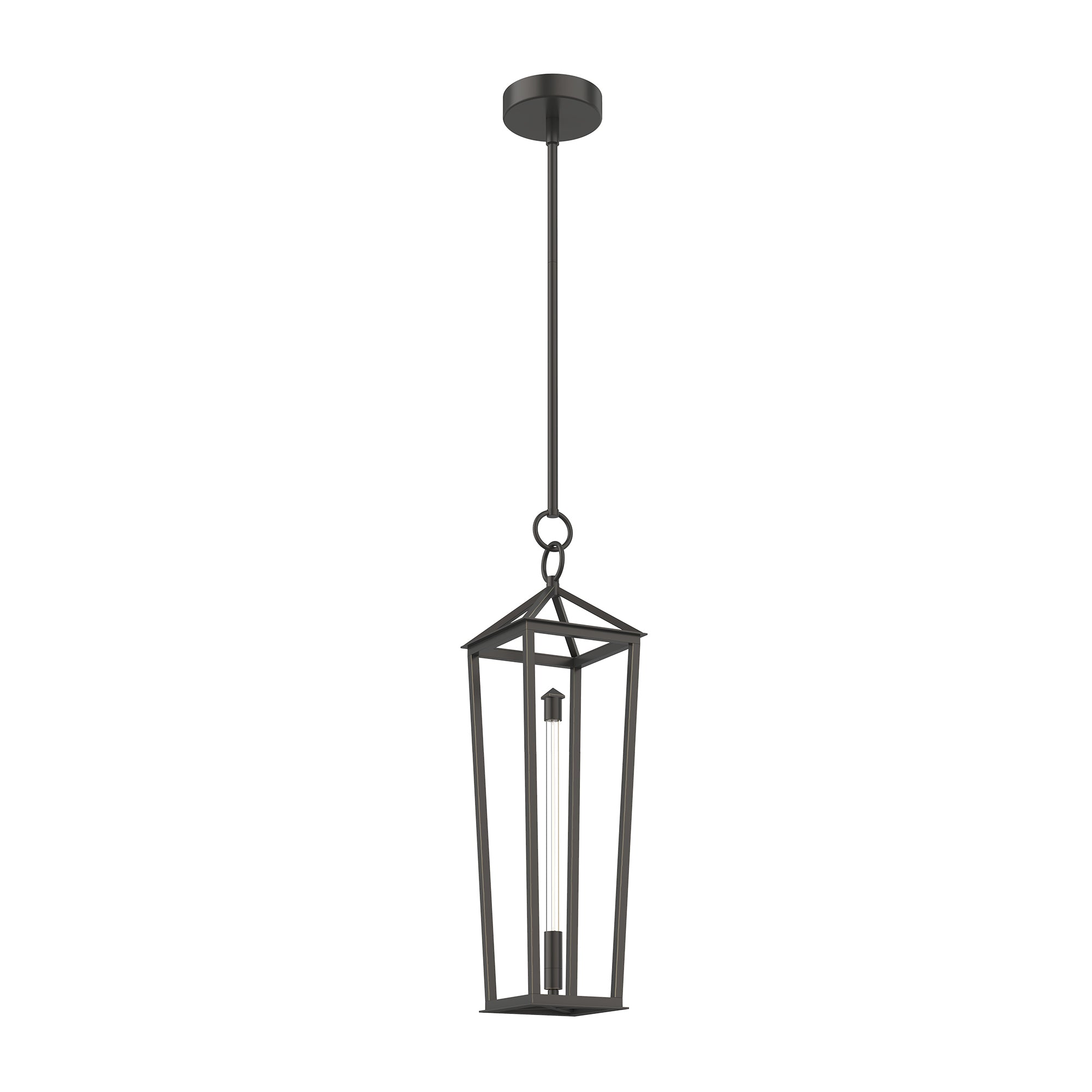 Delphine 20-in Urban Bronze LED Pendant