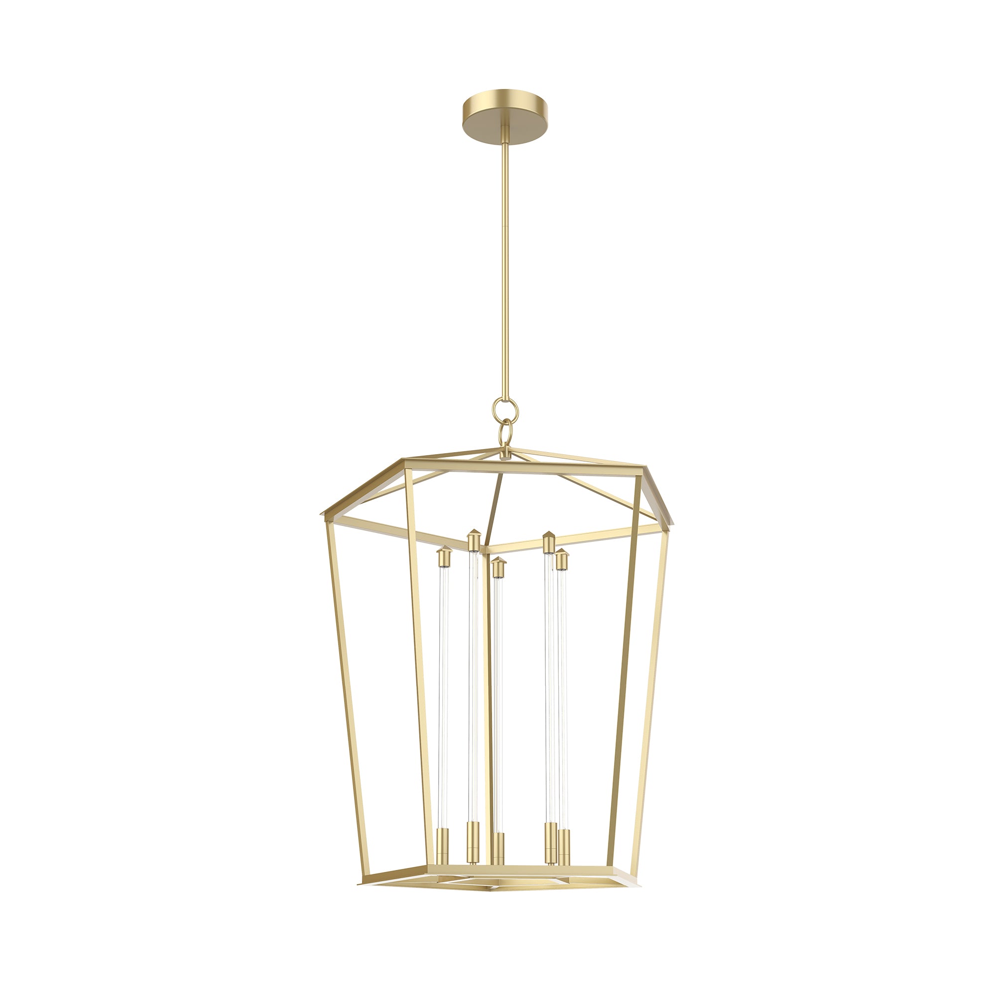 Delphine 29-in Natural Brass LED Pendant