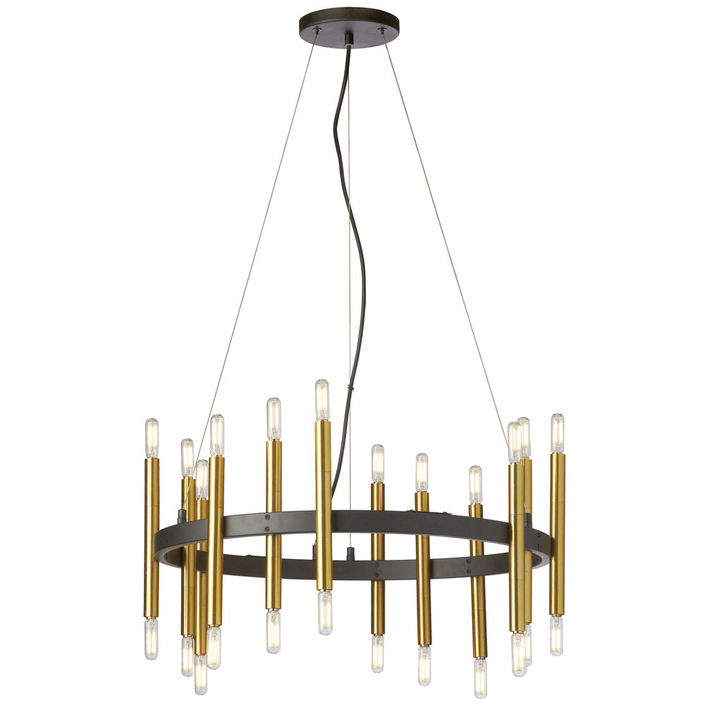 Dainolite DERRY DER-2424C-MB-AGB Chandelier Transitional - Matte Black