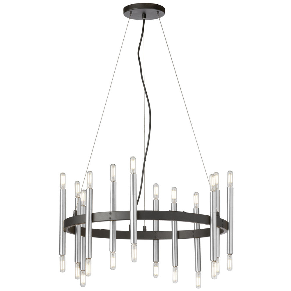 Dainolite DERRY DER-2424C-MB-PC Chandelier Transitional - Matte Black