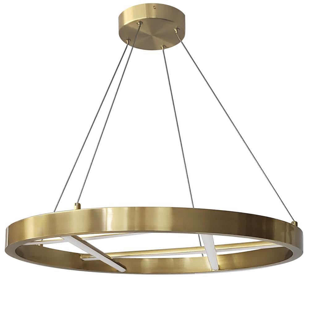 Dainolite DNT-2440LEDC-AGB Chandelier Modern - Aged Brass