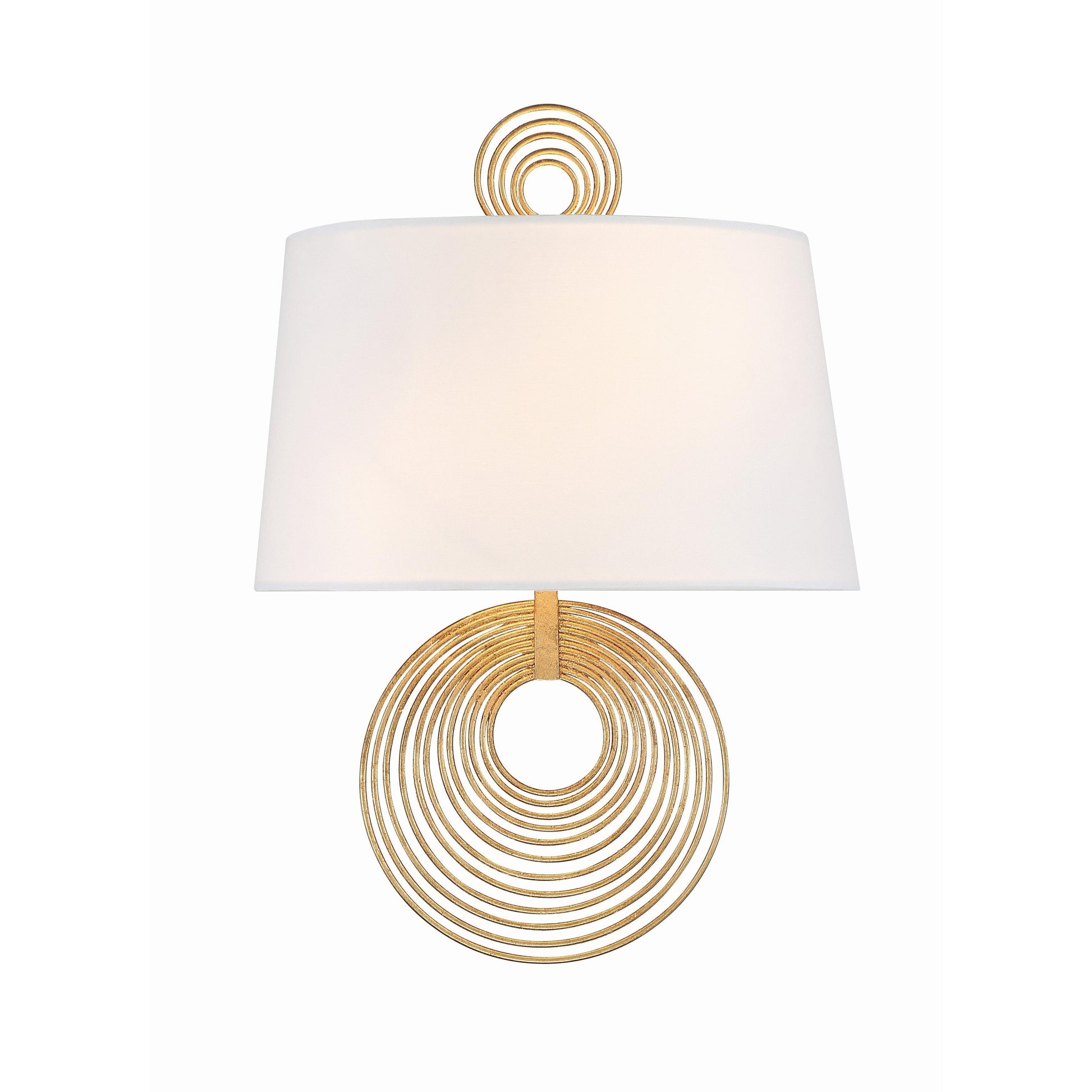Crystorama Doral DOR-B7702-RG – 9.5 Inch – 2 Light – Sconce – Renaissance Gold – Damp Rated