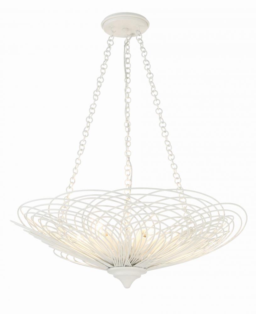 Crystorama DORAL DOR-B7706-MT Chandelier Modern - Matte White