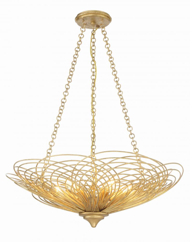 Crystorama DORAL DOR-B7706-RG Chandelier Modern - Renaissance Gold