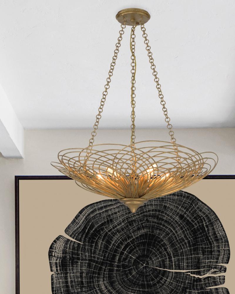 Crystorama DORAL DOR-B7706-RG Chandelier Modern - Renaissance Gold