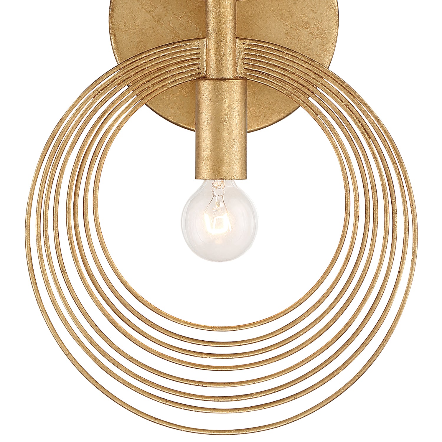 Crystorama Doral DOR-B7722-RG – 7.75 Inch – 2 Light – Sconce – Renaissance Gold – Damp Rated
