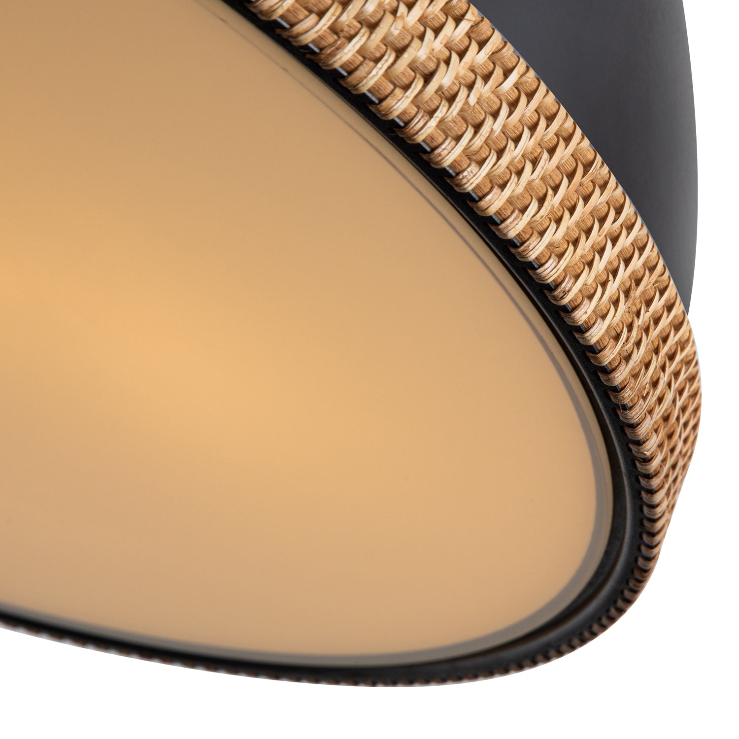 Doral 24-in Matte Black/Vintage Brass 3 Lights Pendant