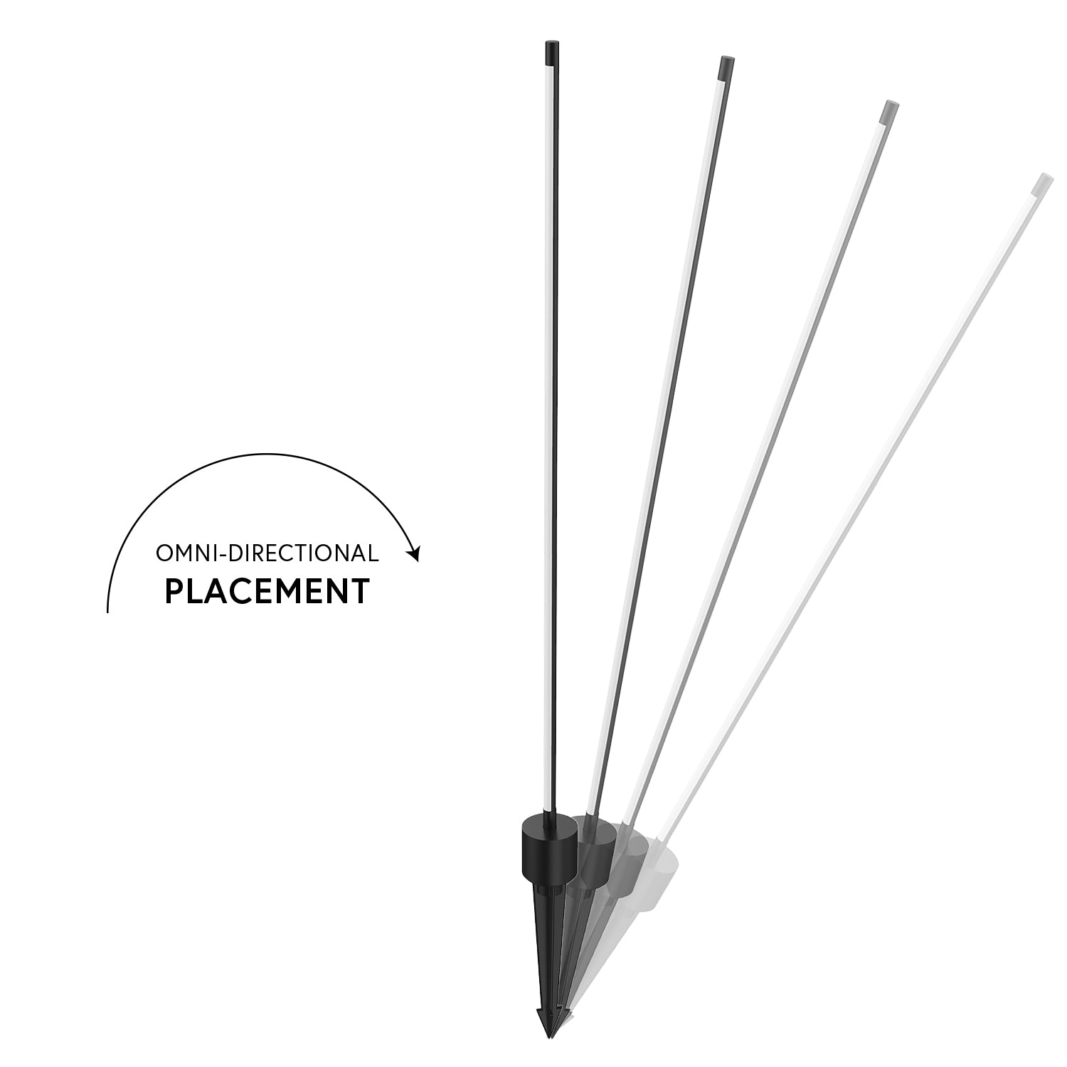 Dorian Black LED Exterior Low Voltage Landscape