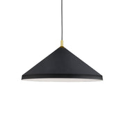 Dorothy 26-in Black With Gold Detail 1 Light Pendant