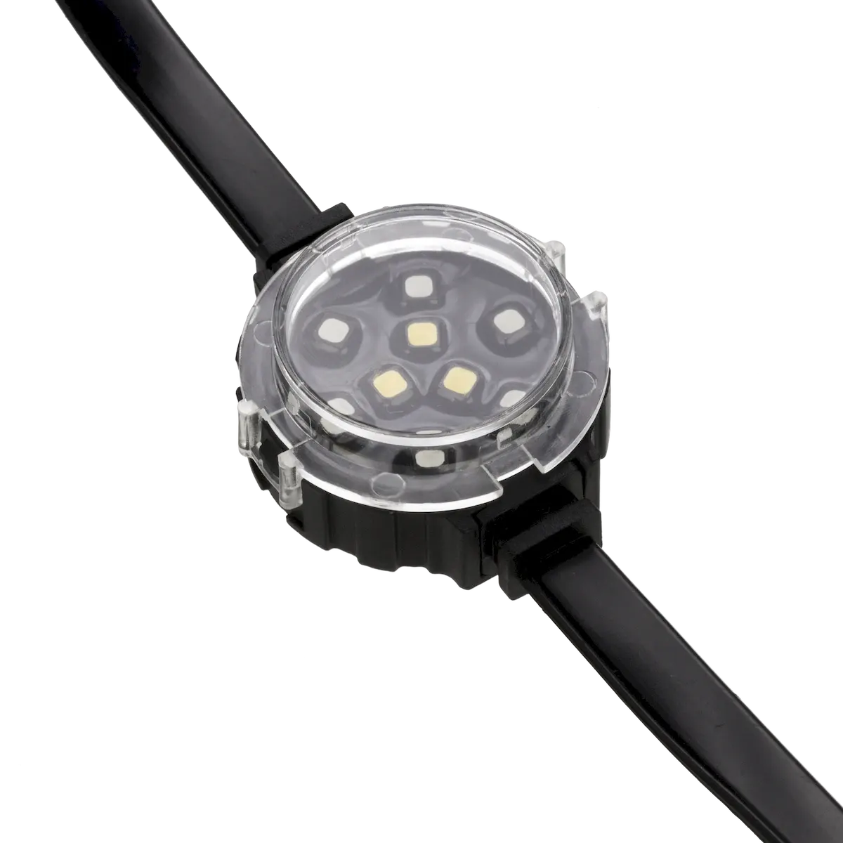 Pixel Dot String 12in on center, 25 Ndes, 36in lead & N tail Black