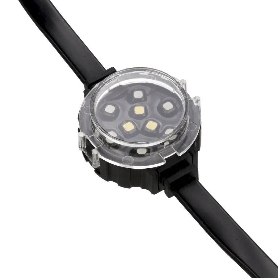 Pixel Dot String 12in on center, 25 Ndes, 36in lead & N tail Black