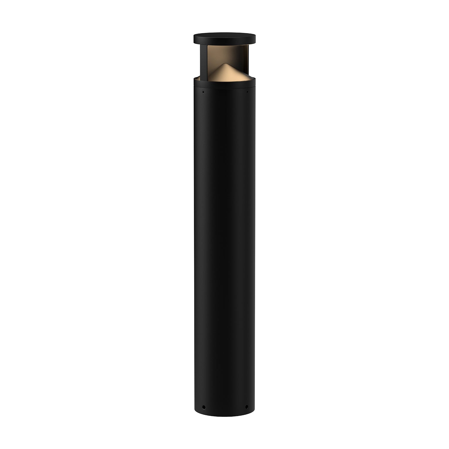 Dover 39-in Black LED Exterior Bollard