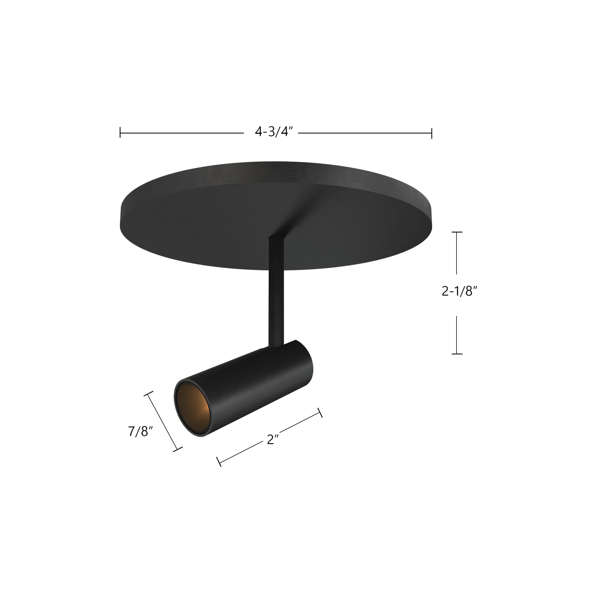 Downey 2-in White LED Semi Flush Mount