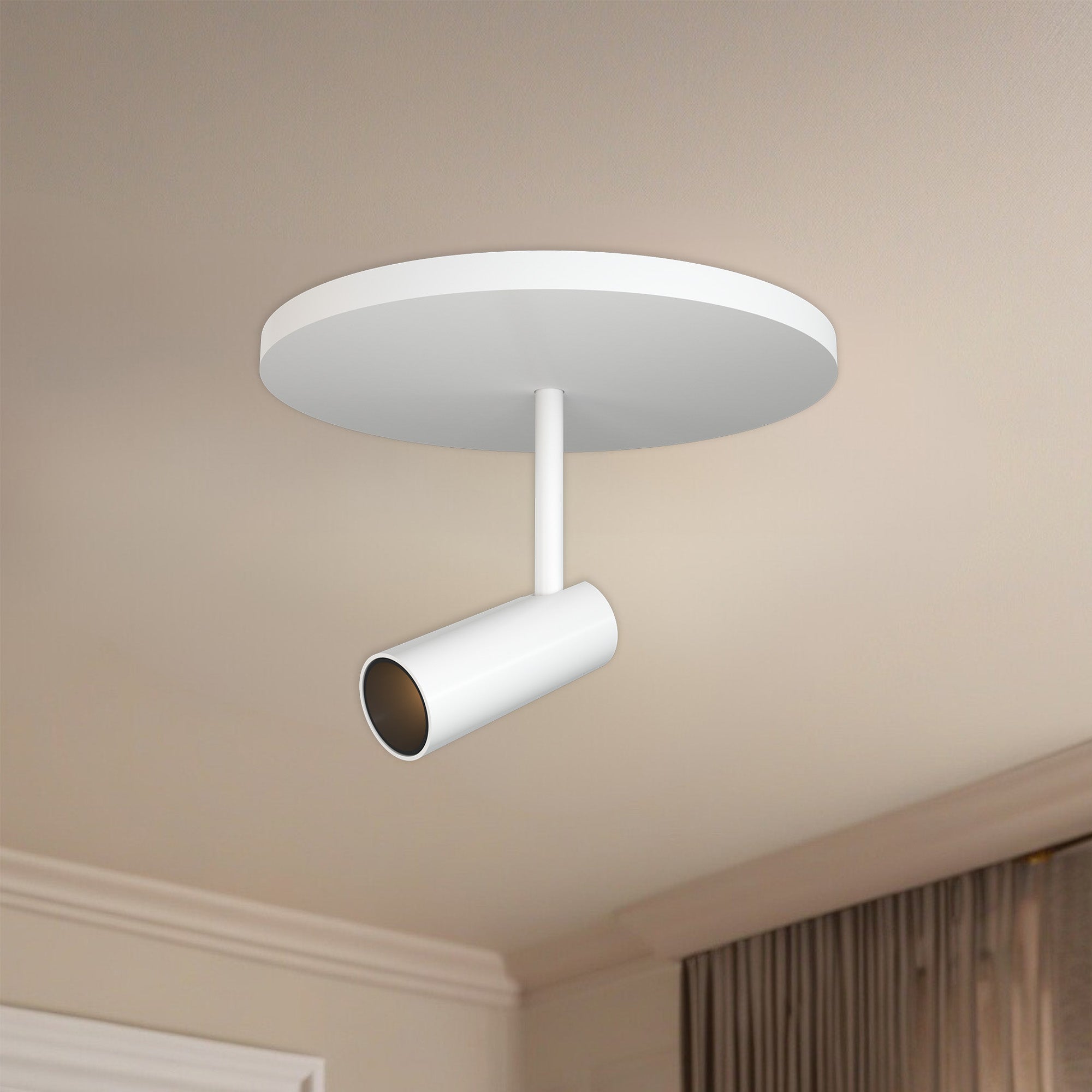 Downey 2-in White LED Semi Flush Mount