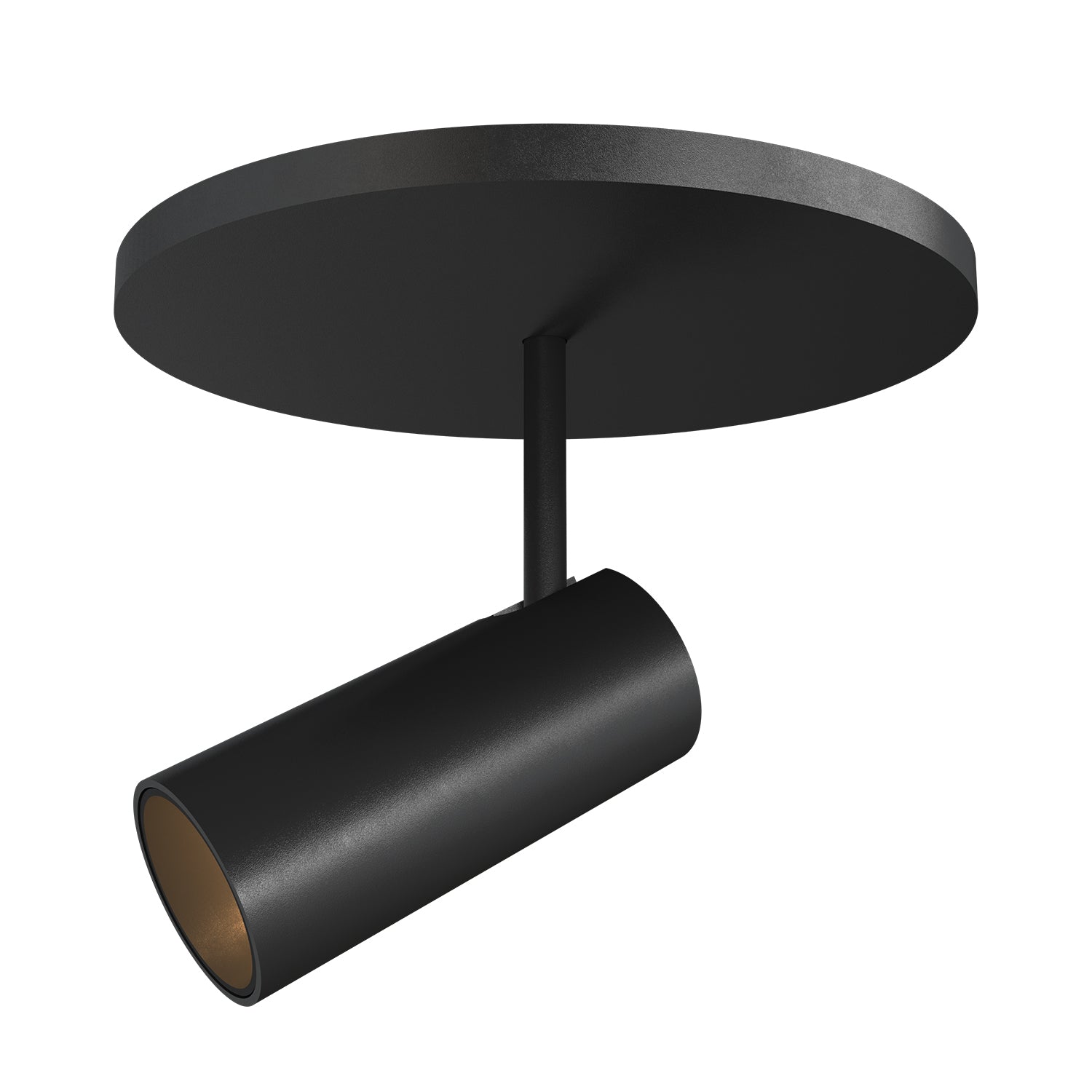 Downey 3-in Black LED Semi Flush Mount