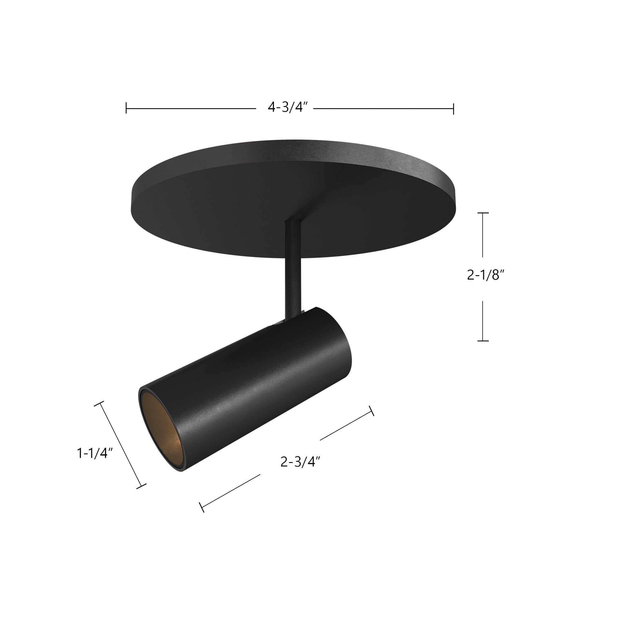 Downey 3-in White LED Semi Flush Mount