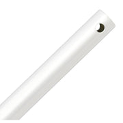 24" Downrod in Matte White