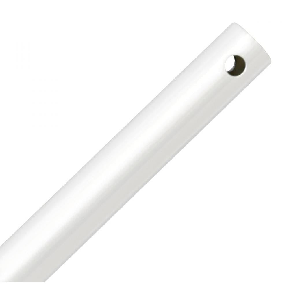 24" Downrod in Matte White