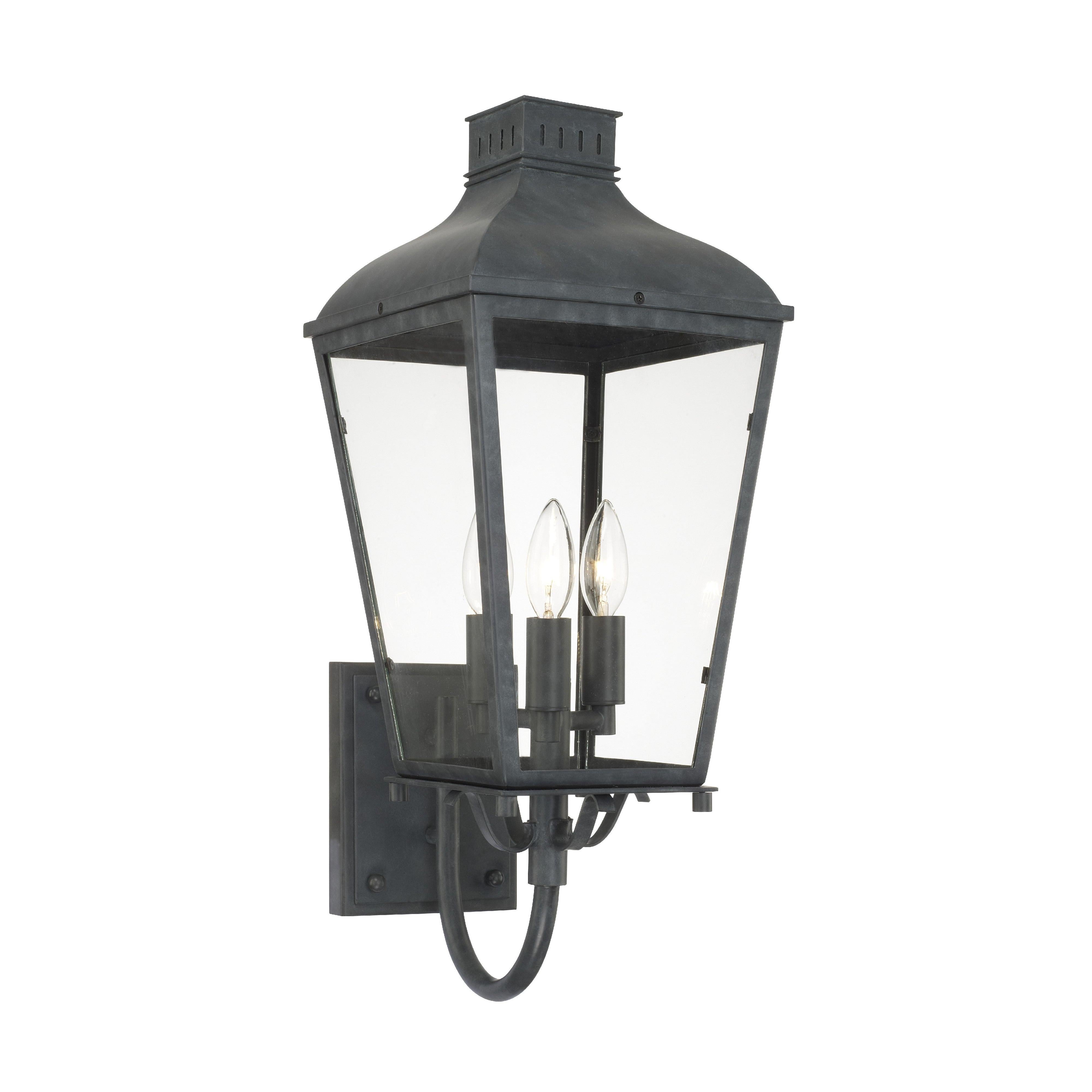 Crystorama Dumont DUM-9802-GE – 9.25 Inch – 3 Light – Outdoor – Graphite – Wet Rated