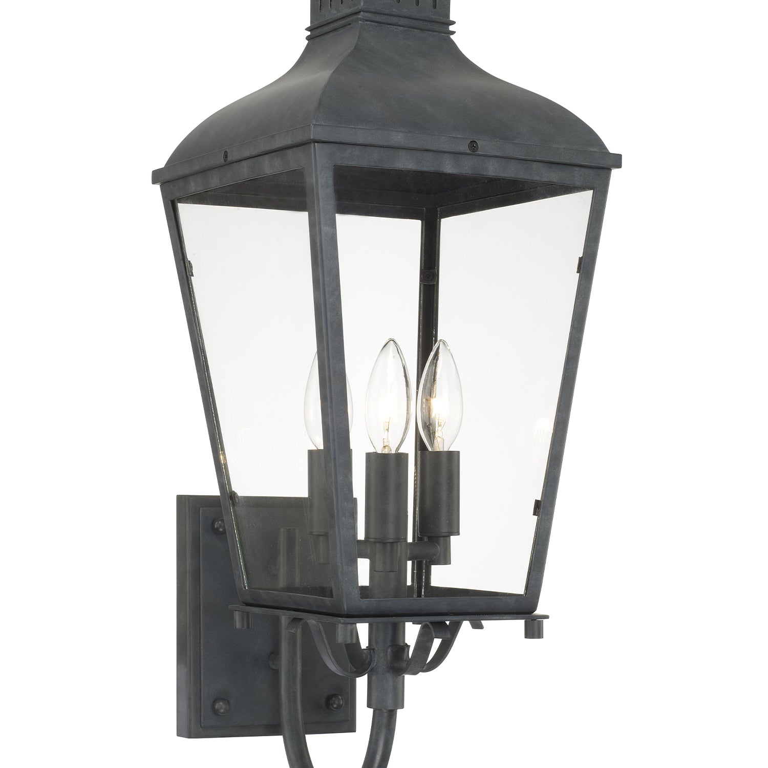 Crystorama Dumont DUM-9802-GE – 9.25 Inch – 3 Light – Outdoor – Graphite – Wet Rated