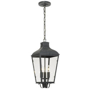 Crystorama DUM-9805-GE Outdoor Pendant Light Fixture, UL Damp Rated, Graphite