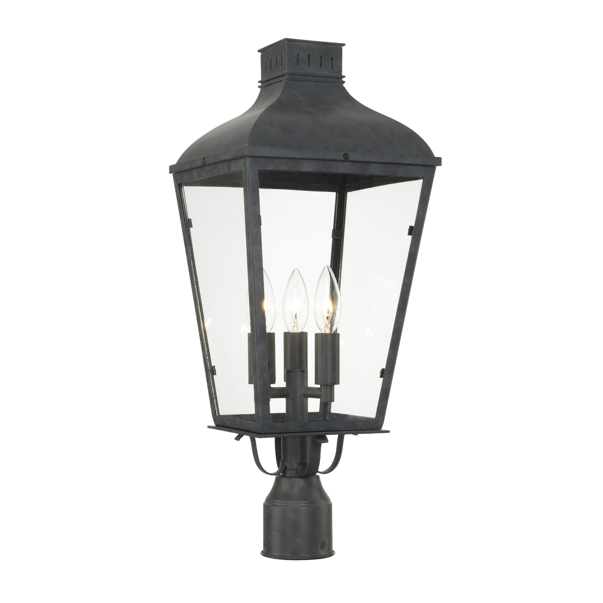 Crystorama Dumont DUM-9807-GE – 9.25 Inch – 3 Light – Outdoor – Graphite – Wet Rated