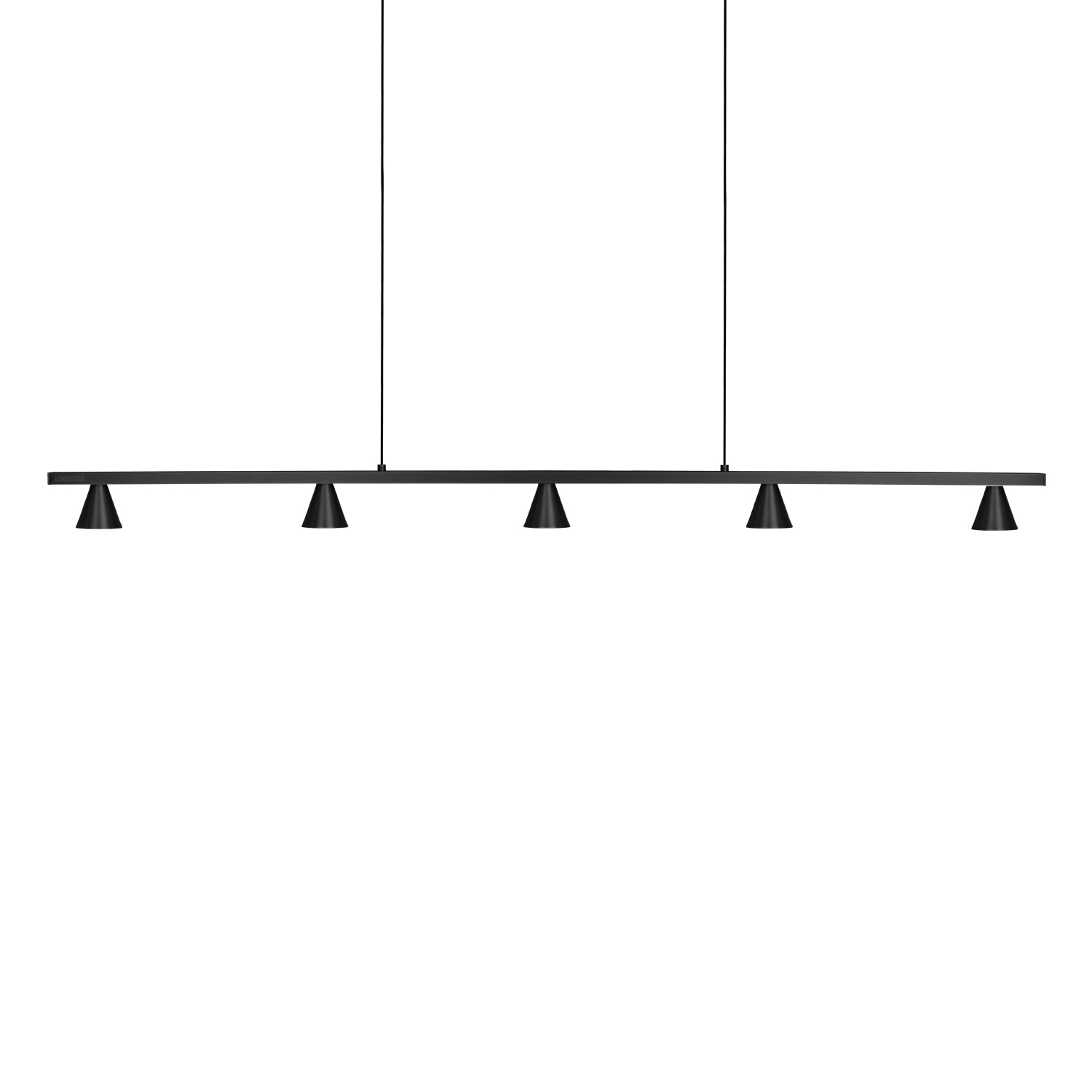 Dune 47-in Black LED Linear Pendant