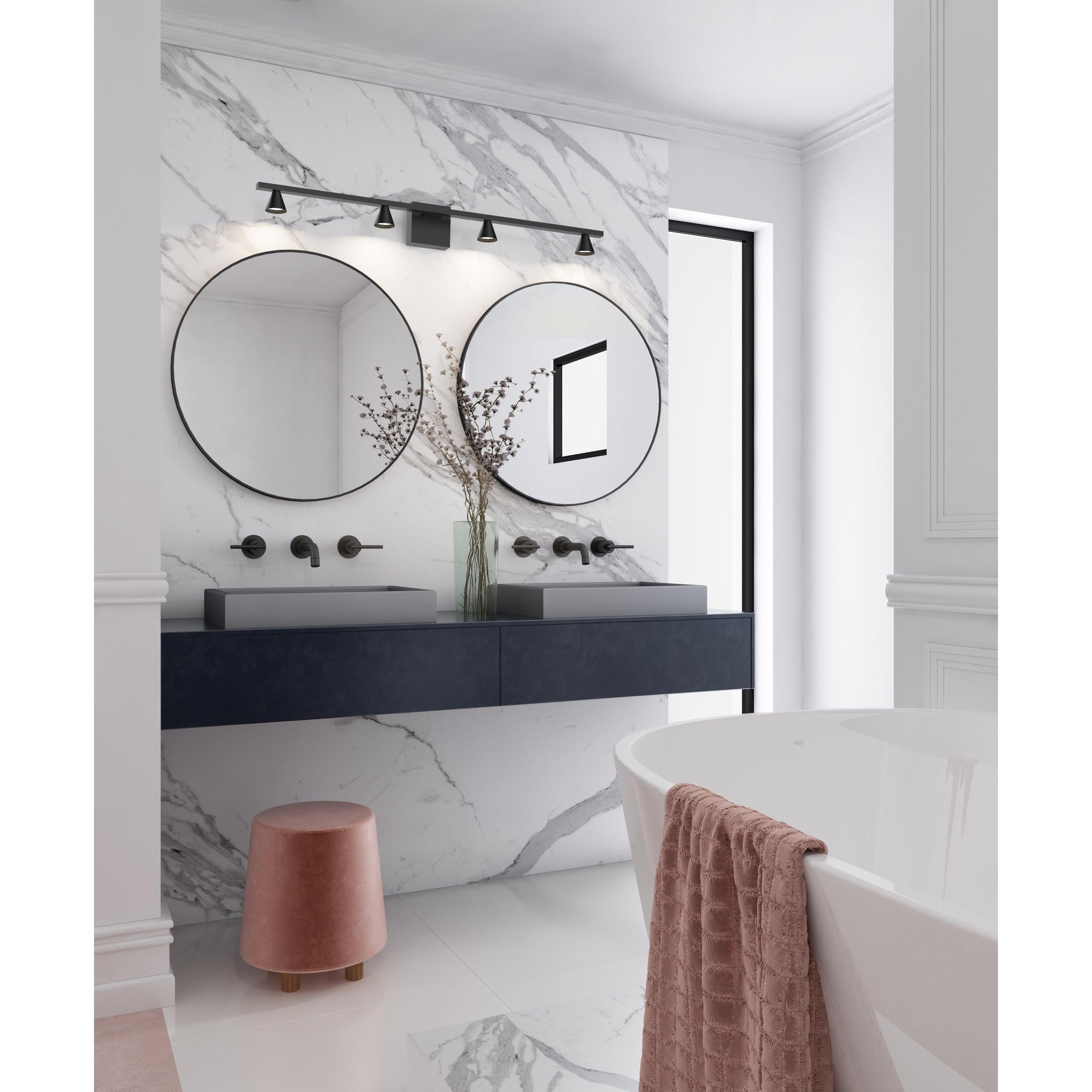 Dune 41-in Black LED Vanity