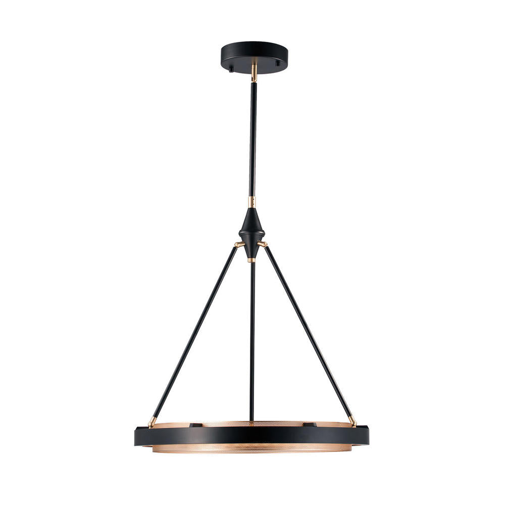 Alora Lighting DUO PD302724CBGS Pendant Contemporary - Classic Black Gold Shimmer