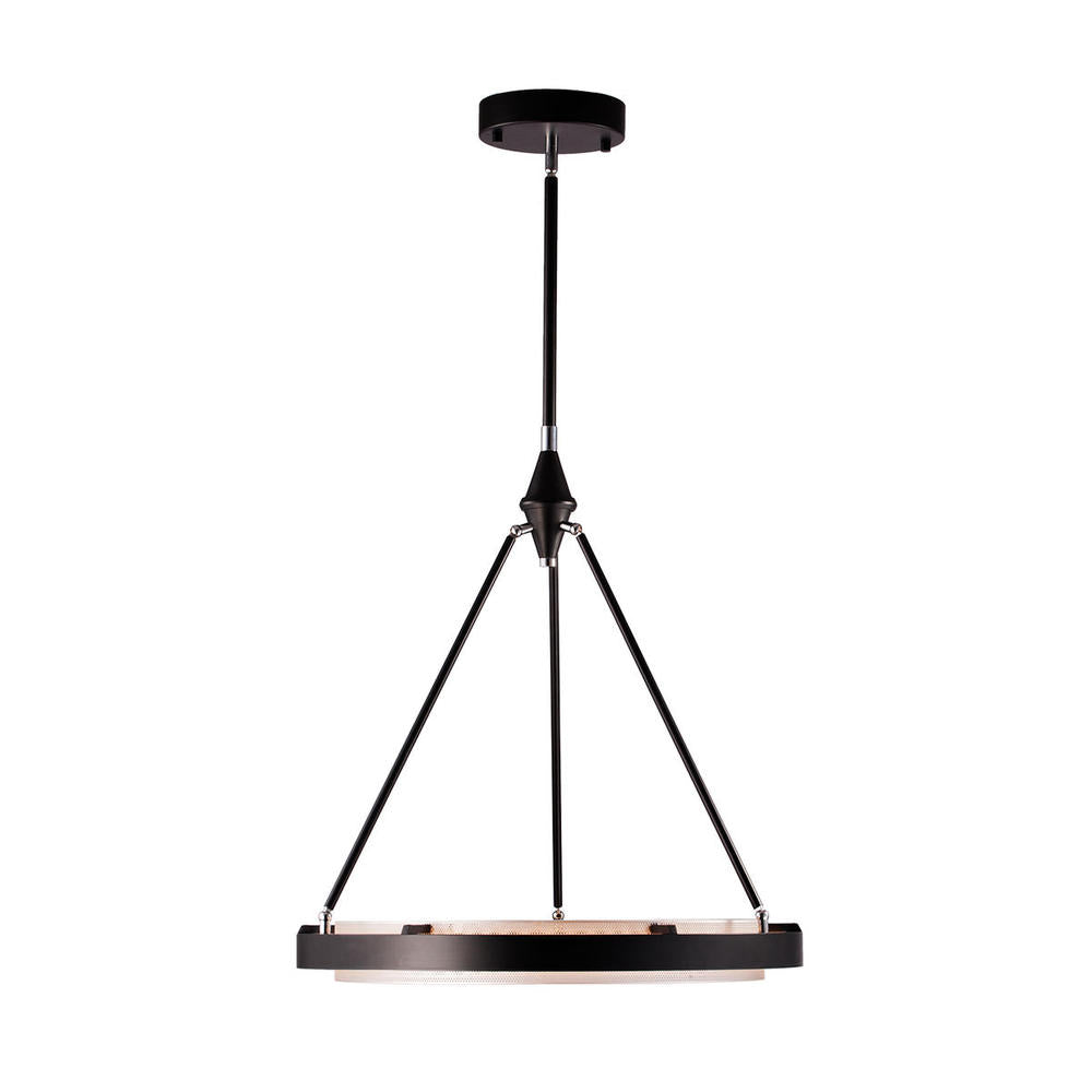 Alora Lighting DUO PD302724CBSS Pendant Contemporary - Classic Black Silver Shimmer