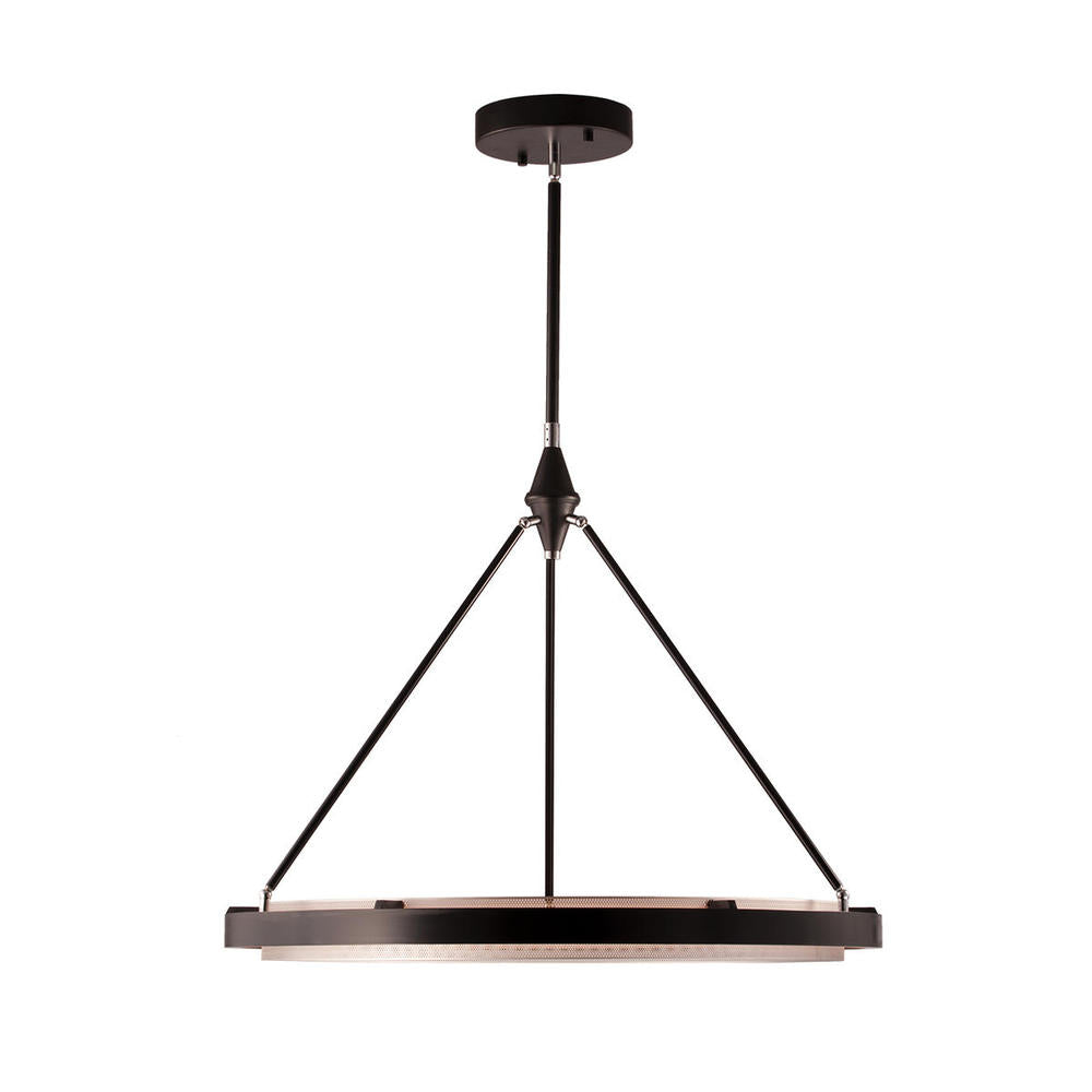 Alora Lighting DUO PD302732CBSS Pendant Contemporary - Classic Black Silver Shimmer