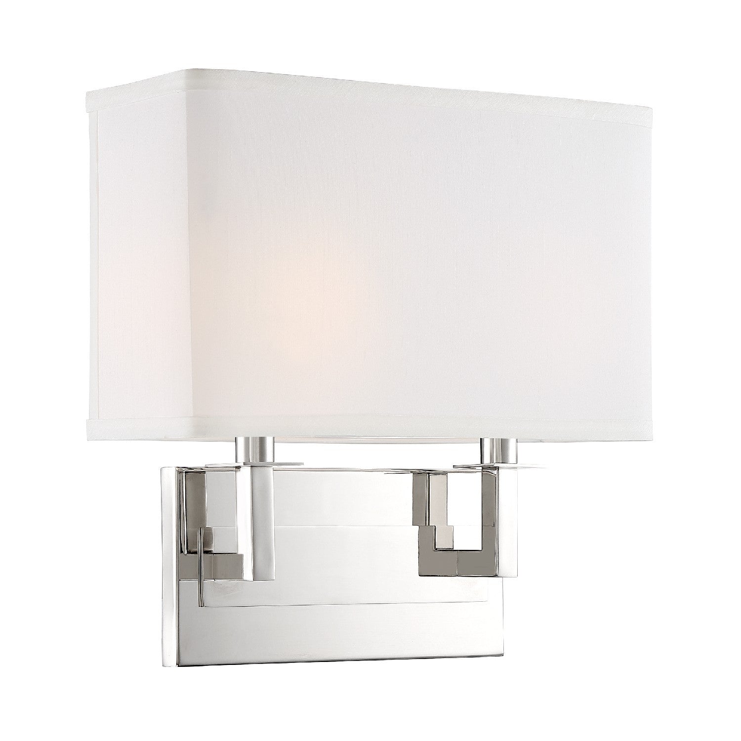 Crystorama Durham DUR-A3542-PN – 12.75 Inch – 2 Light – Sconce – Polished Nickel – Damp Rated