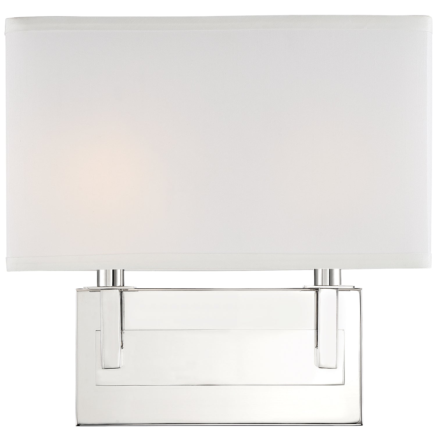 Crystorama Durham DUR-A3542-PN – 12.75 Inch – 2 Light – Sconce – Polished Nickel – Damp Rated