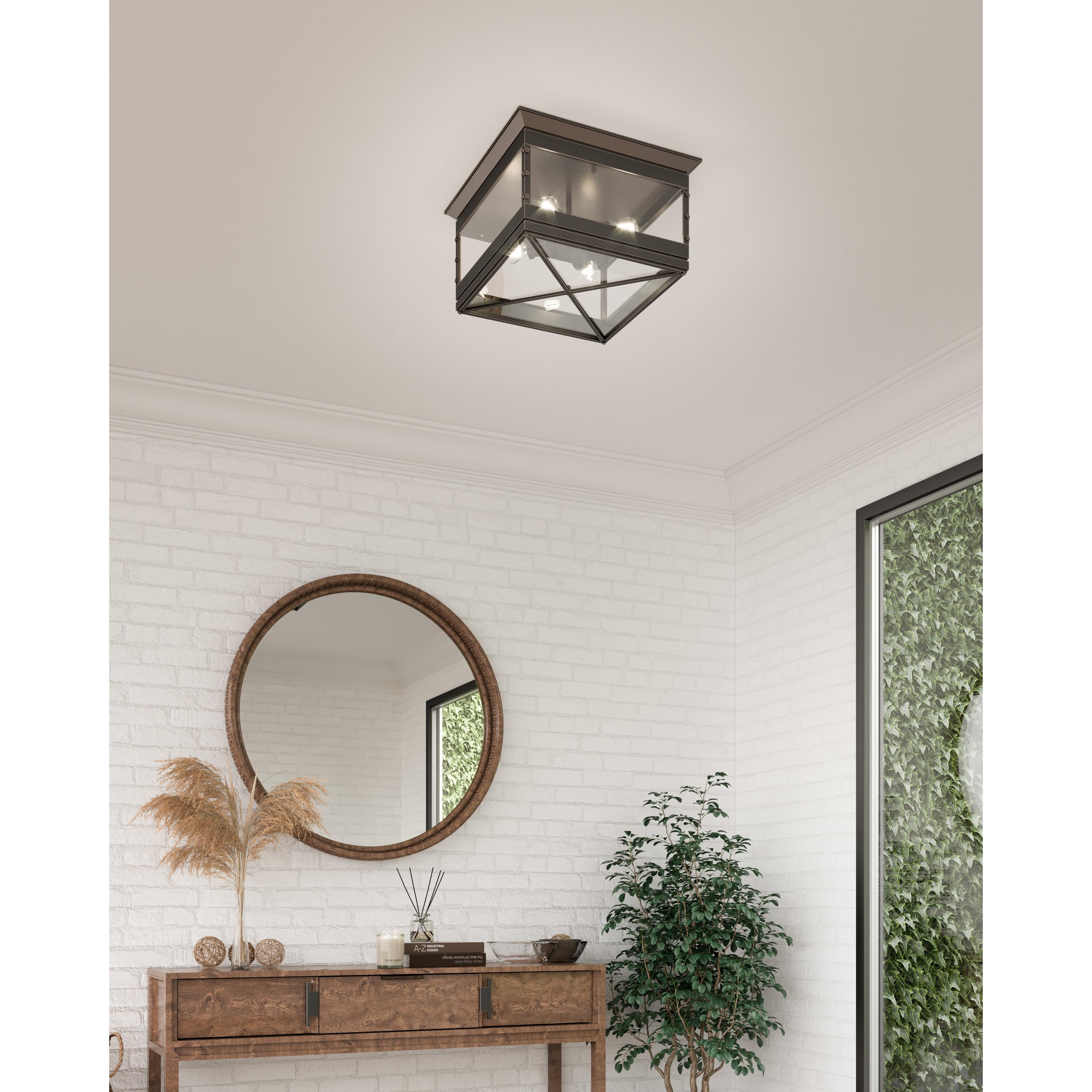 Douglas Urban Bronze 4 Lights Flush Mount