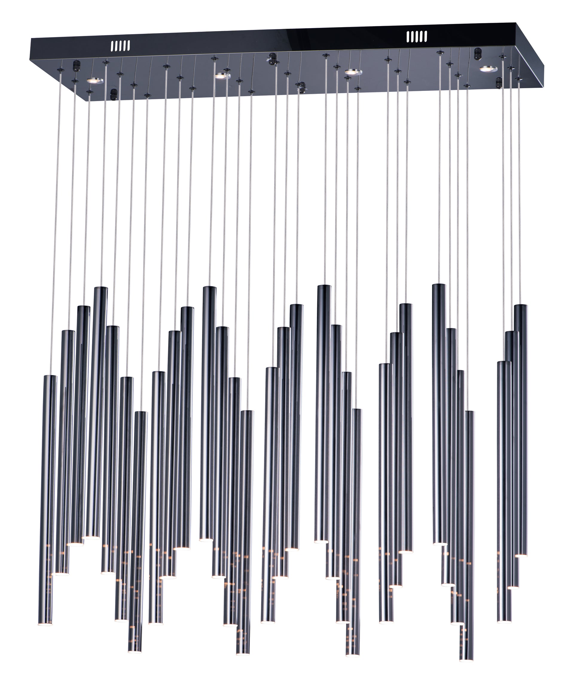 ET2 Lighting E10010-BC Multi-Light Pendant - Black Chrome