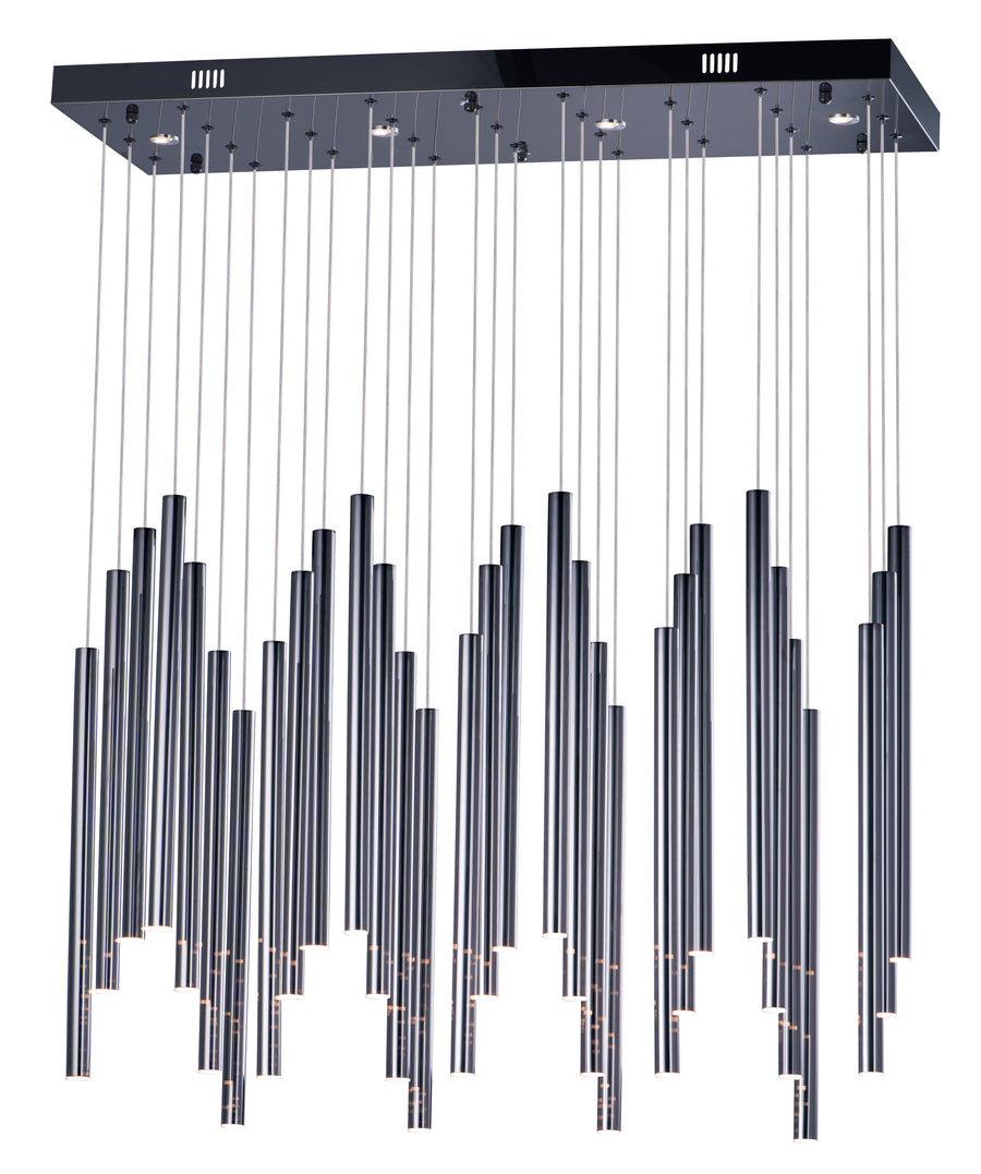 ET2 Lighting E10010-BC Multi-Light Pendant - Black Chrome