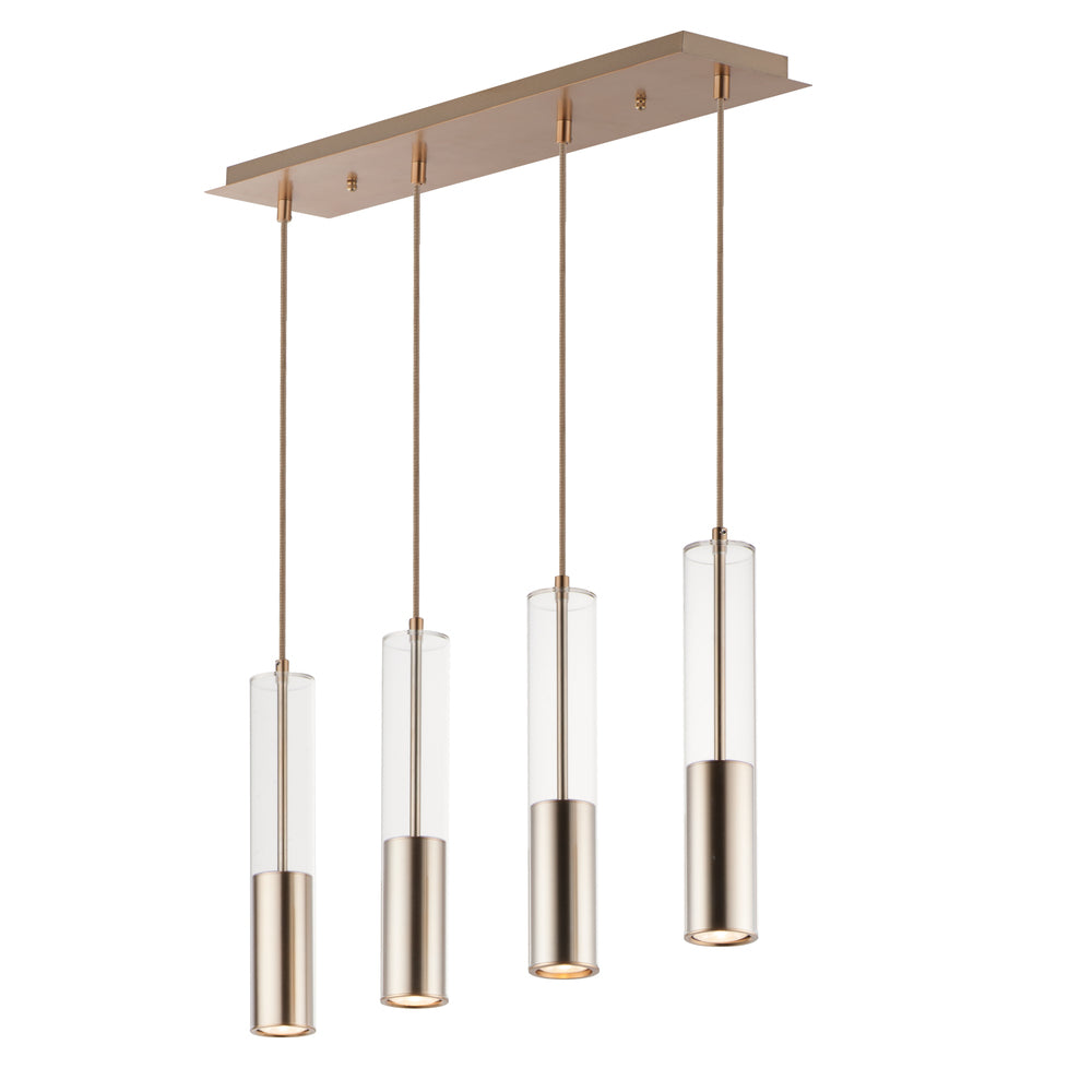 6 Inch Linear Pendant – Satin Brass