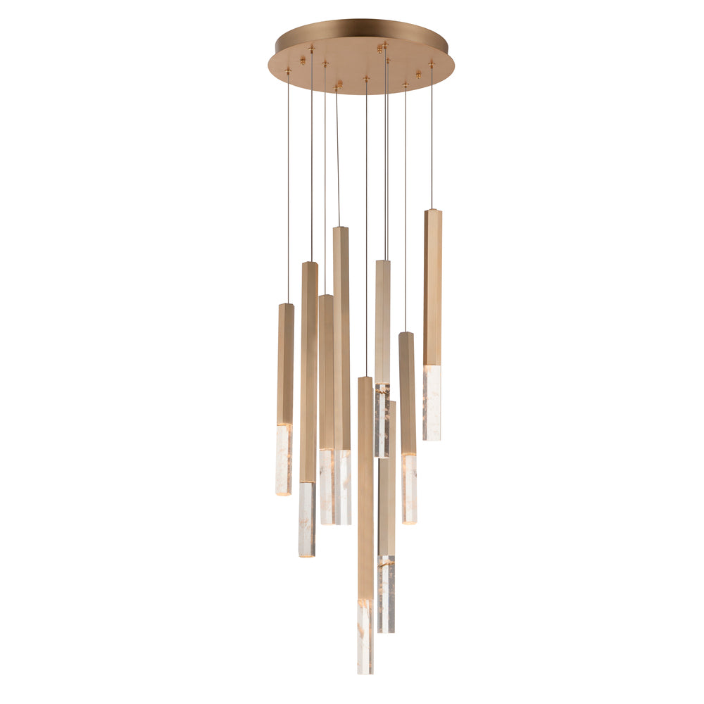 ET2 Lighting E11029-95GLD Diaphane LED 9-Light Pendant