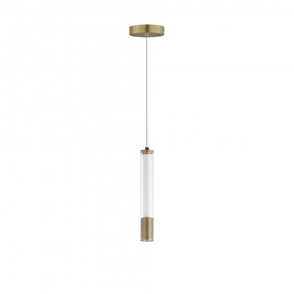 Cortex 1.5 Inch Single Pendant – Natural Aged Brass – E11061-144NAB