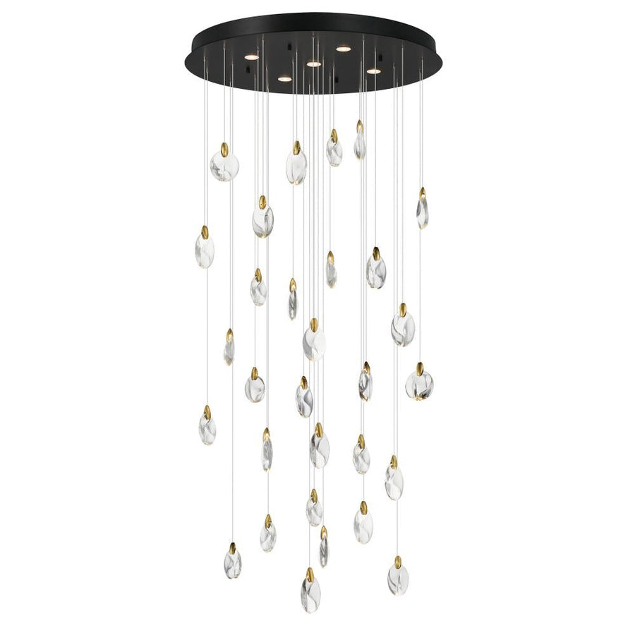 Pebble 36 Inch Multi – Black / Polished Gold – E11070-122BKPG