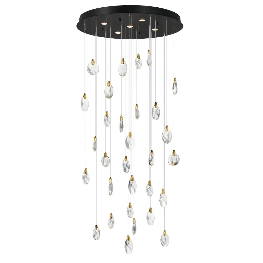 Pebble 36 Inch Multi – Black / Polished Gold – E11070-122BKPG