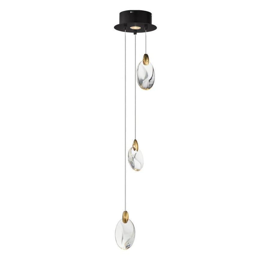Pebble 8 Inch Multi – Black / Polished Gold – E11073-122BKPG