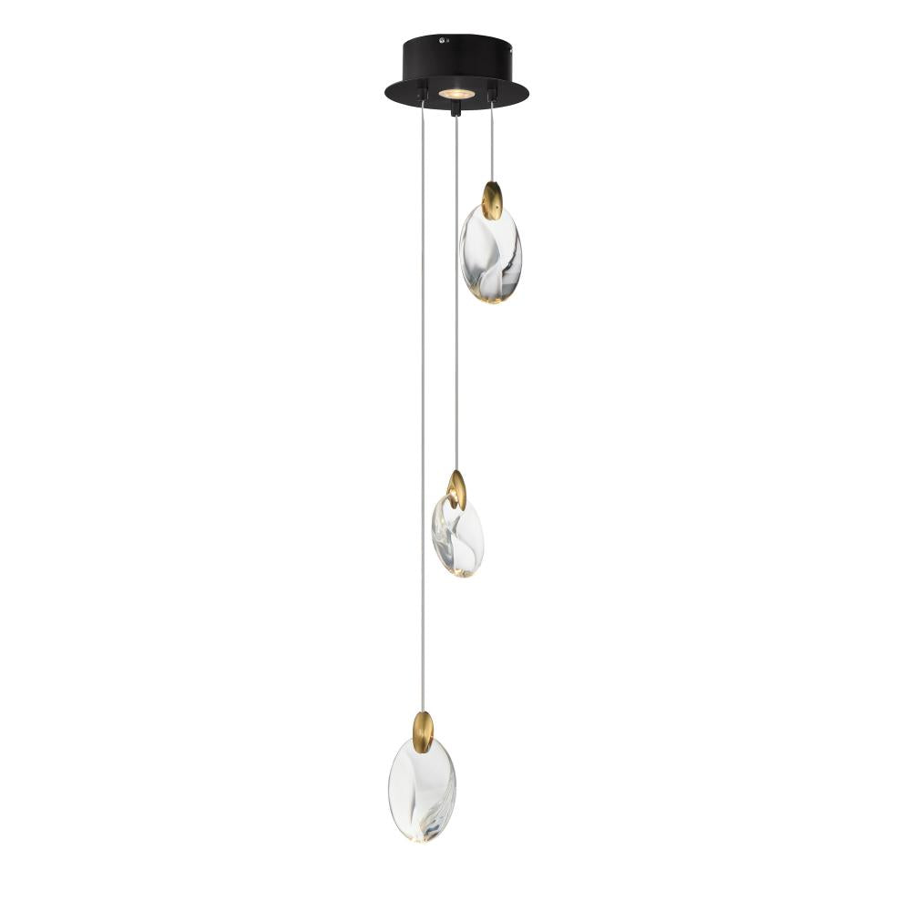 Pebble 8 Inch Multi – Black / Polished Gold – E11073-122BKPG