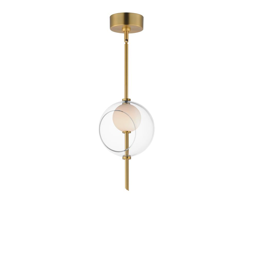 Martini 7.75 Inch Single Pendant – Natural Aged Brass – E11091-10NAB