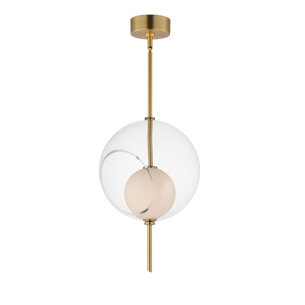 Martini 11.75 Inch Single Pendant – Natural Aged Brass – E11092-10NAB