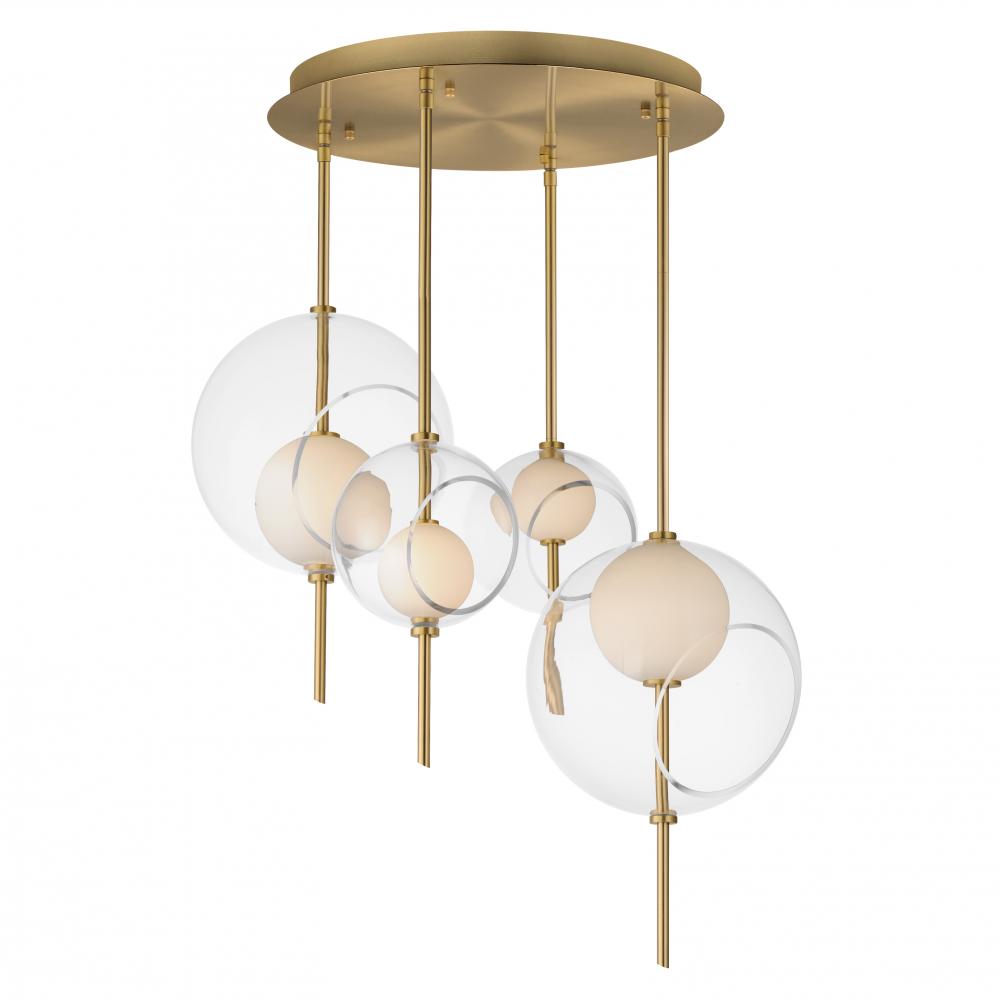 ET2 Lighting E11096-10NAB Martini 4-Light LED Pendant